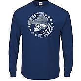 Smack Apparel Dallas Football Fans. Silver and Blue 'Til The Day I'm Through Navy T-Shirt (Sm-5X)