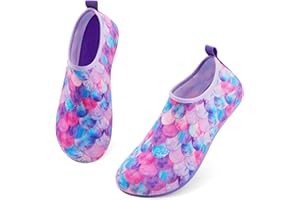 ATHMILE Toddler Water Shoes for Kids Boys Girls，Swim Quick Dry Aqua Socks Little Kid Baby Youth Children Non-Slip for Beach Pool Outdoor Sports Walking