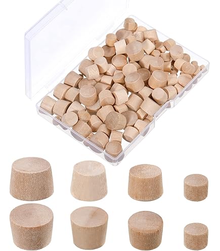 Wood Button Plugs WidgetCo 5/8" Cherry Button Top Wood Plugs, Woodworking... Woodworking Biscuits