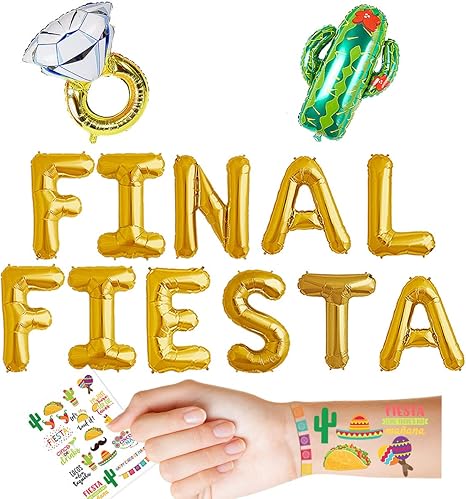 16 Gold Taco Bar Balloons Taco Bar Banner Sign Taco Bar