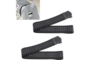 YIBEICO 2PCS Wheelchair Thigh Leg Strap, Wheelchair Strap Seat Belt Leg Support Strap for Elderly Dementia Paralysis Parkinso