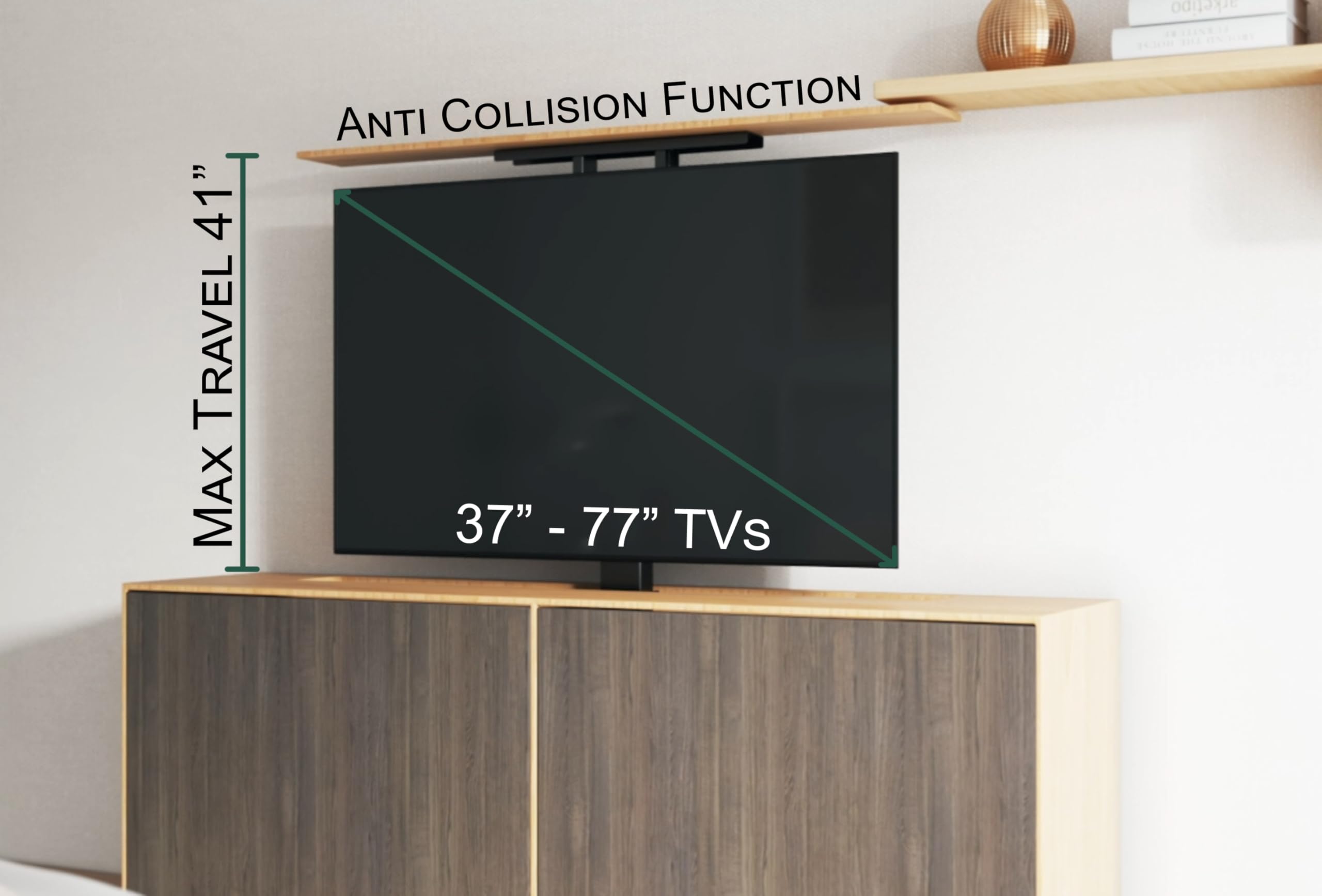 ynVISION.DESIGN Motorized TV Lift Mount for 37