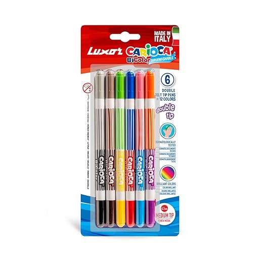 Luxor Carioca Bi-Color_Conical_Dual Felt Tip Color 6