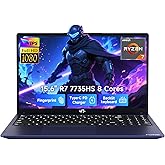 NIMO 2025 Gaming Laptop, 15.6" FHD Laptop with AMD R7 7735HS (Beat i7-12650H, Up to 4.75GHz), 16GB DDR5 RAM 512GB SSD Computer with Radeon 680M 100W Type-C Backlit KB Fingerprint