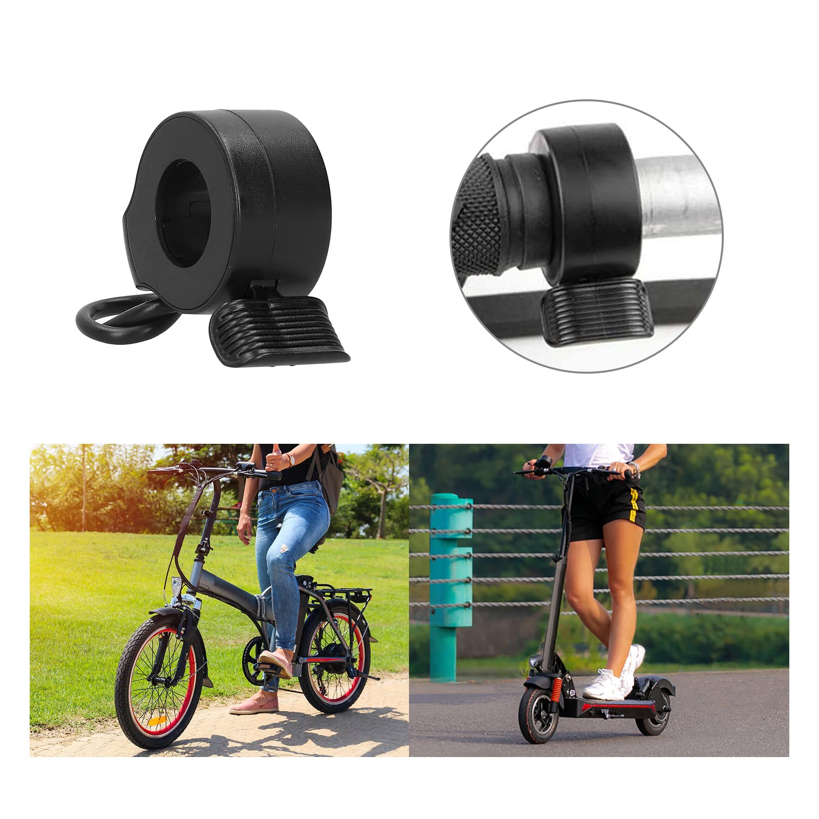Electric Scooter Thumb Throttle Speed Control Finger Throttle Finger Throttle Brake Switch for 12v-72v Electric Scooter