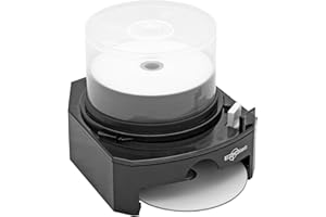 EZ Disc CD/DVD Disc Dispenser - Black - 3 Tiered Shelf - Home Office - Media, Electronics