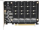 Annadue 4 Port M.2 NVMe SSD to PCIe X16 Expansion Card Adapter view 4