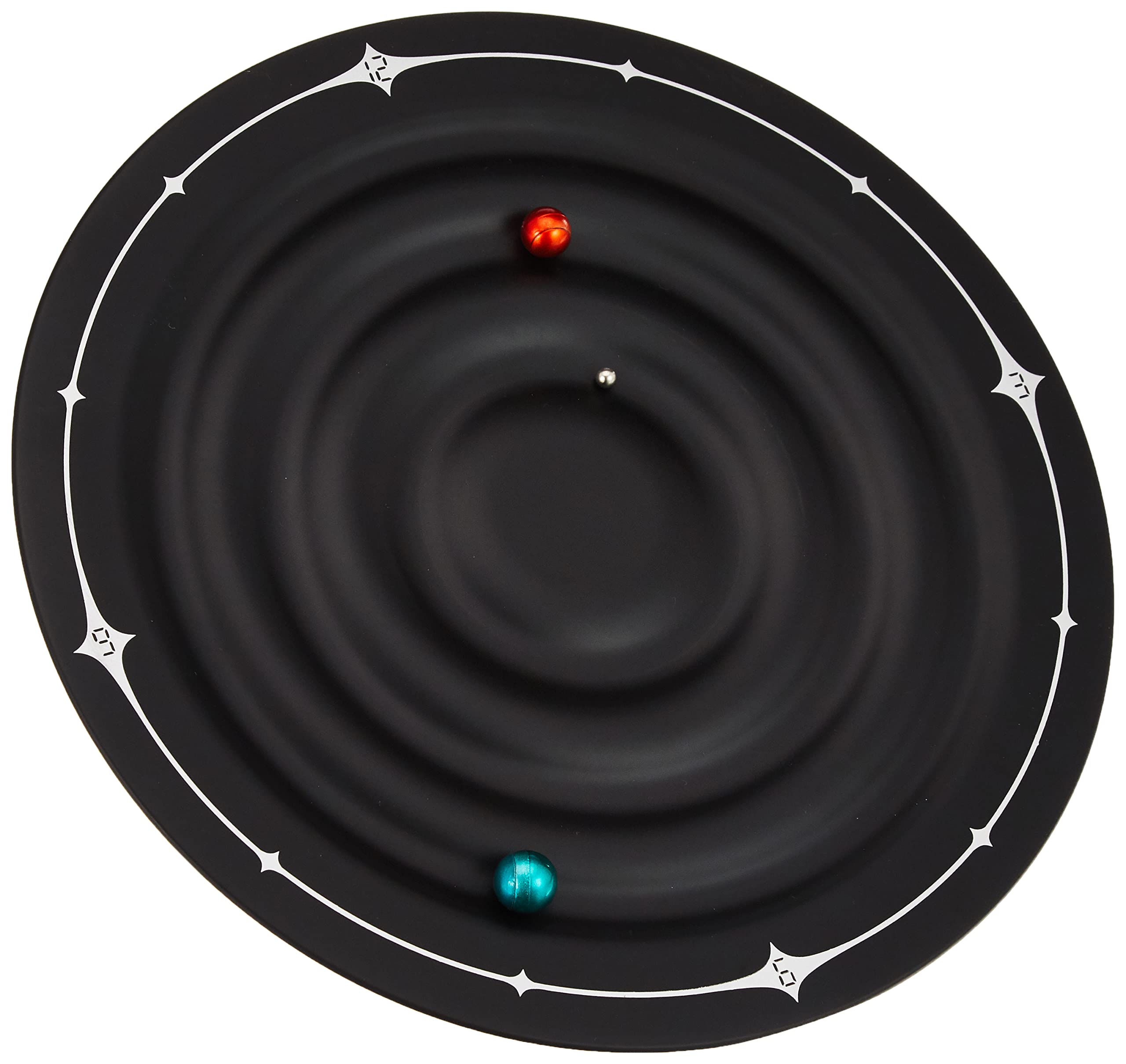 techno line WT 7350 Galaxy Wall Clock, Plastic, Black