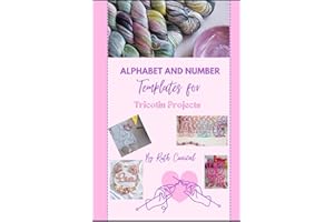 Letter and Number Template Guide for Tricotin – A–Z and 0–9 Patterns for Knitted Cord Crafts | Printable Tricotin Letters