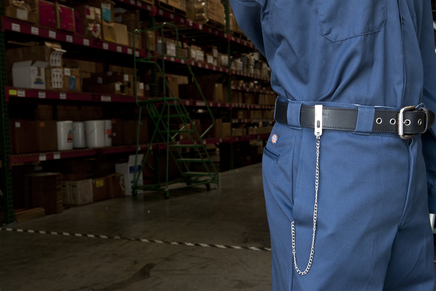 KEY-BAK Pocket Chain Belt Clip Key Chain Accessory with 1.125 inch Split Ring, 19 inch Chain, Chrome (0307-403)