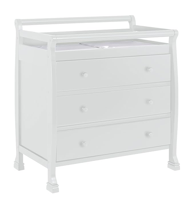 DaVinci Kalani 3 Drawer Changer in White Changing Tables Baby