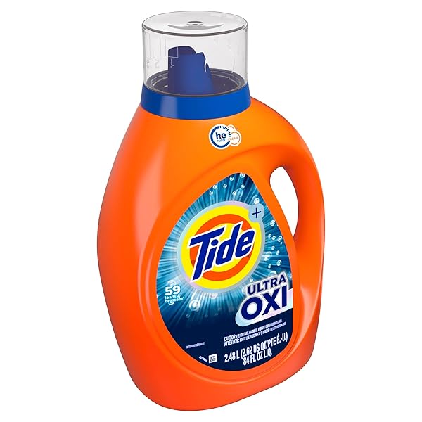 TIDE ULTRA OXI LIQUID LAUNDRY DETERGENT, FRESH, 84 FL OZ, BLUE