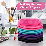 Orighty Flannel Makeup Remover Cloths 12 Pack 5x5 inches Reusable view 7