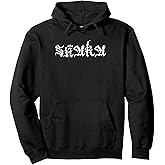 Shaka - Streetwear Vintage Cholo Script Goth Inspired Pullover Hoodie