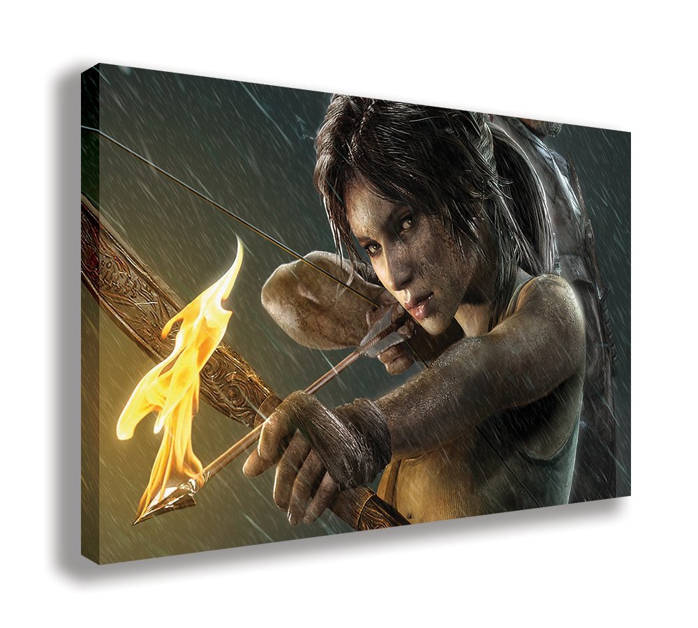 RISE OF TOMB RAIDER GAME CANVAS WALL ART (44” X 26” / 110 X 65cm)