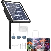 NFESOLAR 3W Solar Pond Aerator with 2200mAh Battery Backup, All-in-One Solar Air Pump, 24/7 Continuous Oxygenation, Quiet Operation, 3 Modes Bubbler, Portable for Small Ponds, Fish Tanks &amp; Hydroponics
