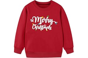 MEESHEEP Christmas Sweatshirt Kids Boys Girls Merry Christmas Sweaters Xmas Tree Holiday Pullovers Long Sleeve