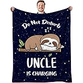 Uncle Gifts from Niece Nephew, Gifts for Best Uncle Ever, Blanket for Birthday Fathers Day Christmas Throw Blankets 50"x 60"