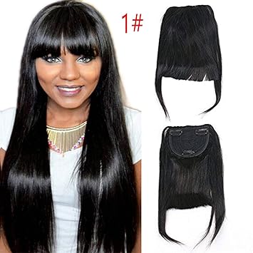 Buy 1 Luxwig Brazilian Human Hair Clip In Hair Bang Fringe