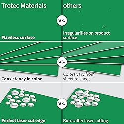 Trotec TroLase | 12"x12"x1/16", 8 Pcs | Bright