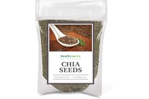Healthworks Superfoods Raw Chia Seeds - 96 Oz / 6 Lbs - Premium & All-Natural - Contains Omega 3, Fiber & Protein - Great with Shakes, Smoothies & Oatmeal