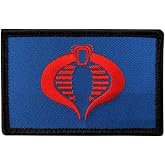 Action Figure Cobra Blue Cosplay Embroidered Snake Hook Patch