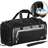 MIER Large Duffel Bag Men's Gym Bag with Shoe Compartment