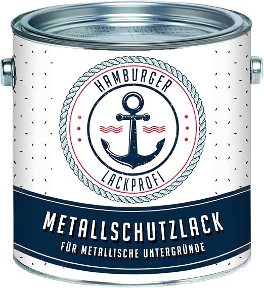 Metallschutzlack Matt Laubgrün RAL 6002 – 2,5 Liter, UV-beständig, Für Innen & Außen, Vom Hamburger Lack-Profi