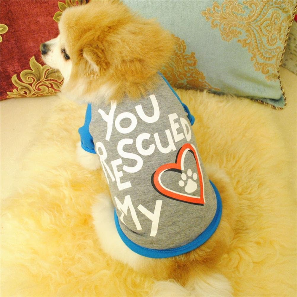 Amazon 犬 服 ペット用品 猫用 英字柄 洋服 派手 かわいいデザイン オシャレ コスチューム 丈夫 面白い 柔らかい Xs グレー Mhomzawa ペット シャツ パーカー 通販