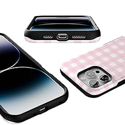 Casely iPhone 16 Pro Max Case | Pink Plaid | Sunday