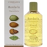 L'Erbolario Shower Gel - Moisturizing Body Wash for Dry Skin - Nourishing Body Soap with Sweet Almond Extract - Warm Amber Scent - Almond - 8.4 oz