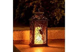HUYIENO Candle Lanterns Decorative Hanging Lights with Timer Function for Indoor Outdoor, Events, Paritie, Halloween Decoration