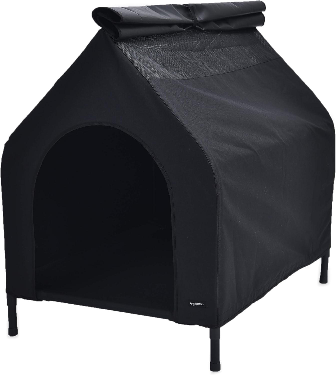 Amazon Basics Elevated Portable Pet House Small, Black BigaMart