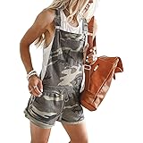 camouflage overall shorts