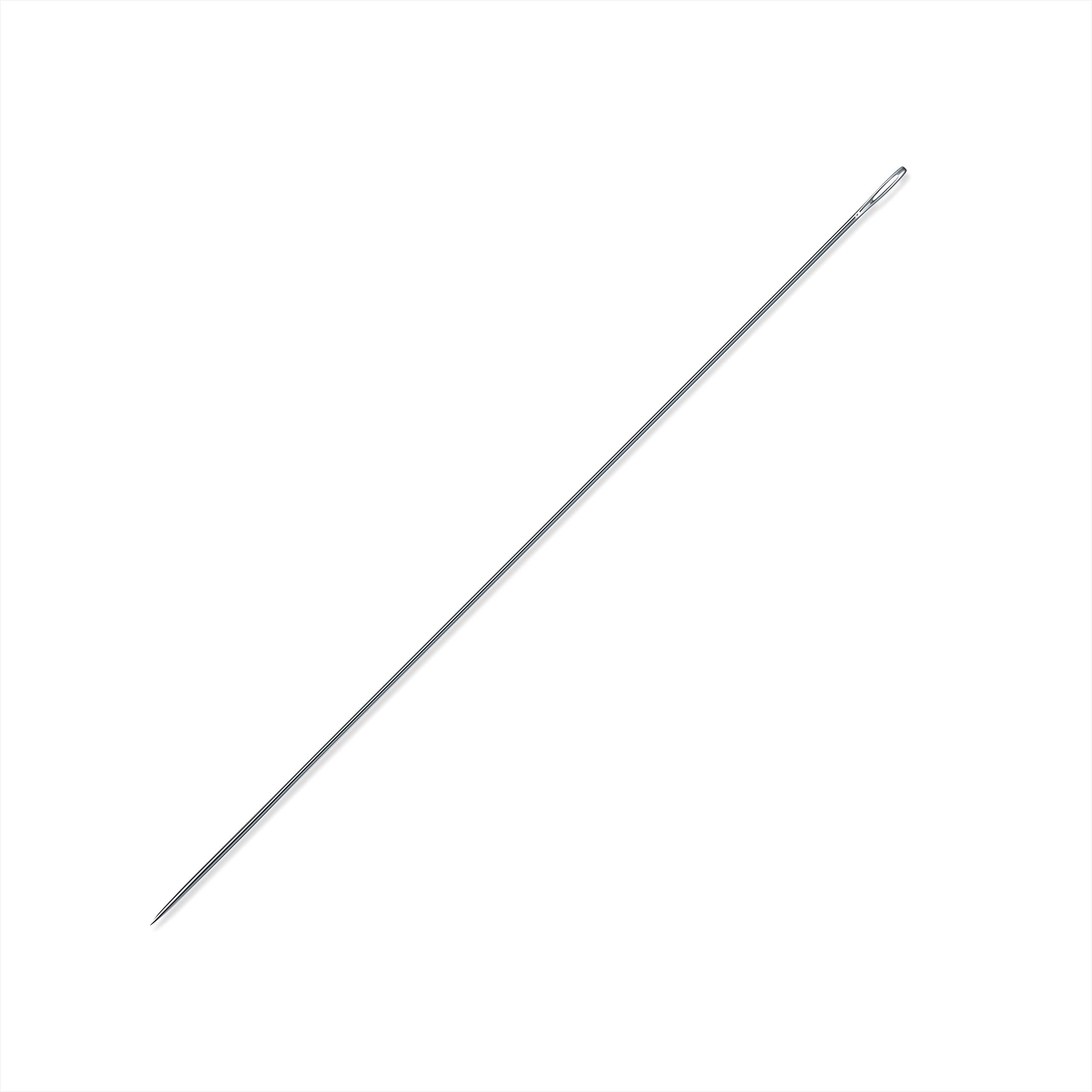 Dritz 154 Doll Hand Needles, Long, 5-Inch (2-Count) Nickel