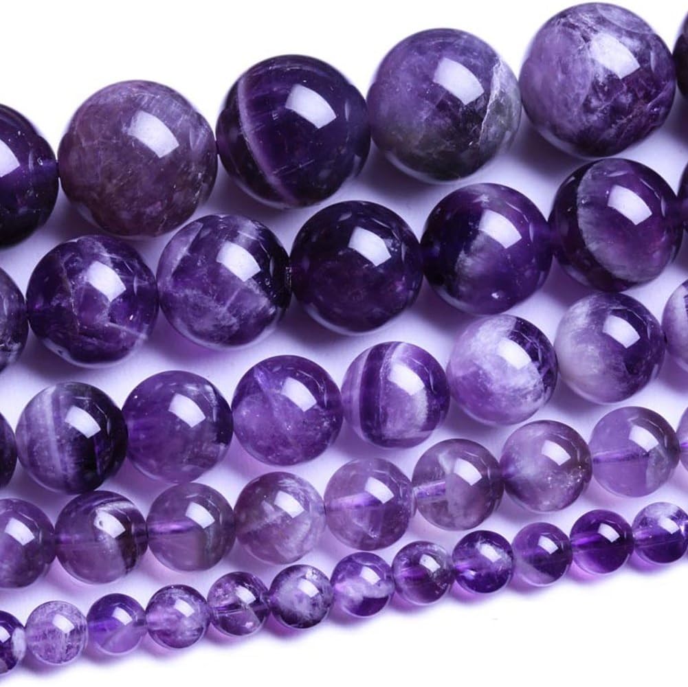 12MM Natural Round Dream Amethyst Agate Loose Stone Beads Bulk For