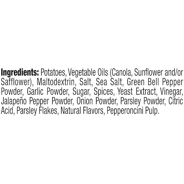 KETTLE BRAND POTATO CHIPS, PEPPERONCINI KETTLE CHIPS, 7.5 OZ