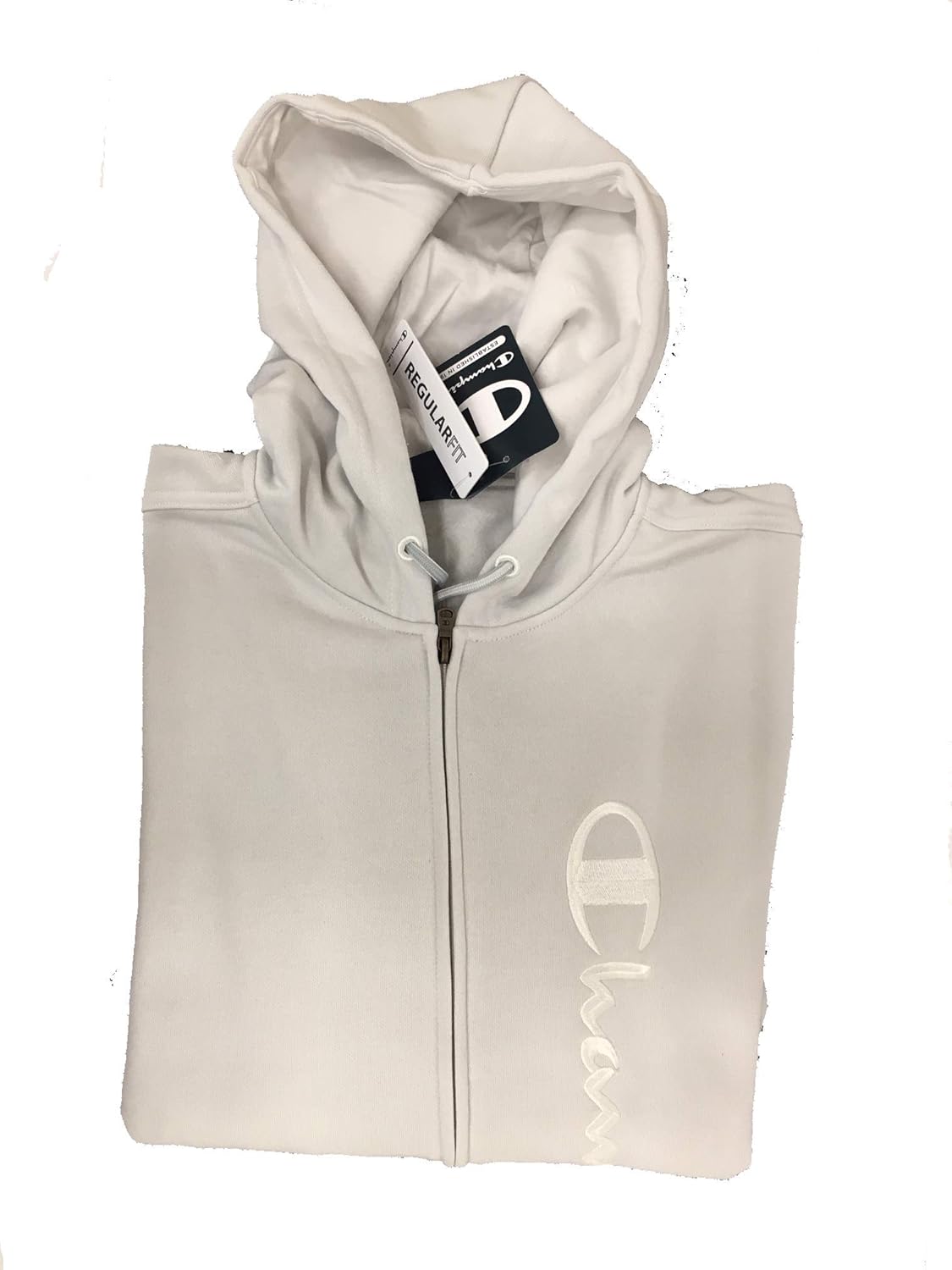 cream white champion hoodie