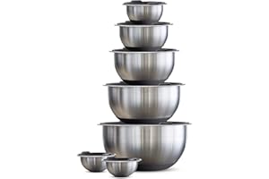 Tramontina Covered Mixing Bowls Stainless Steel 14 Pc Gray, 80202/507DS