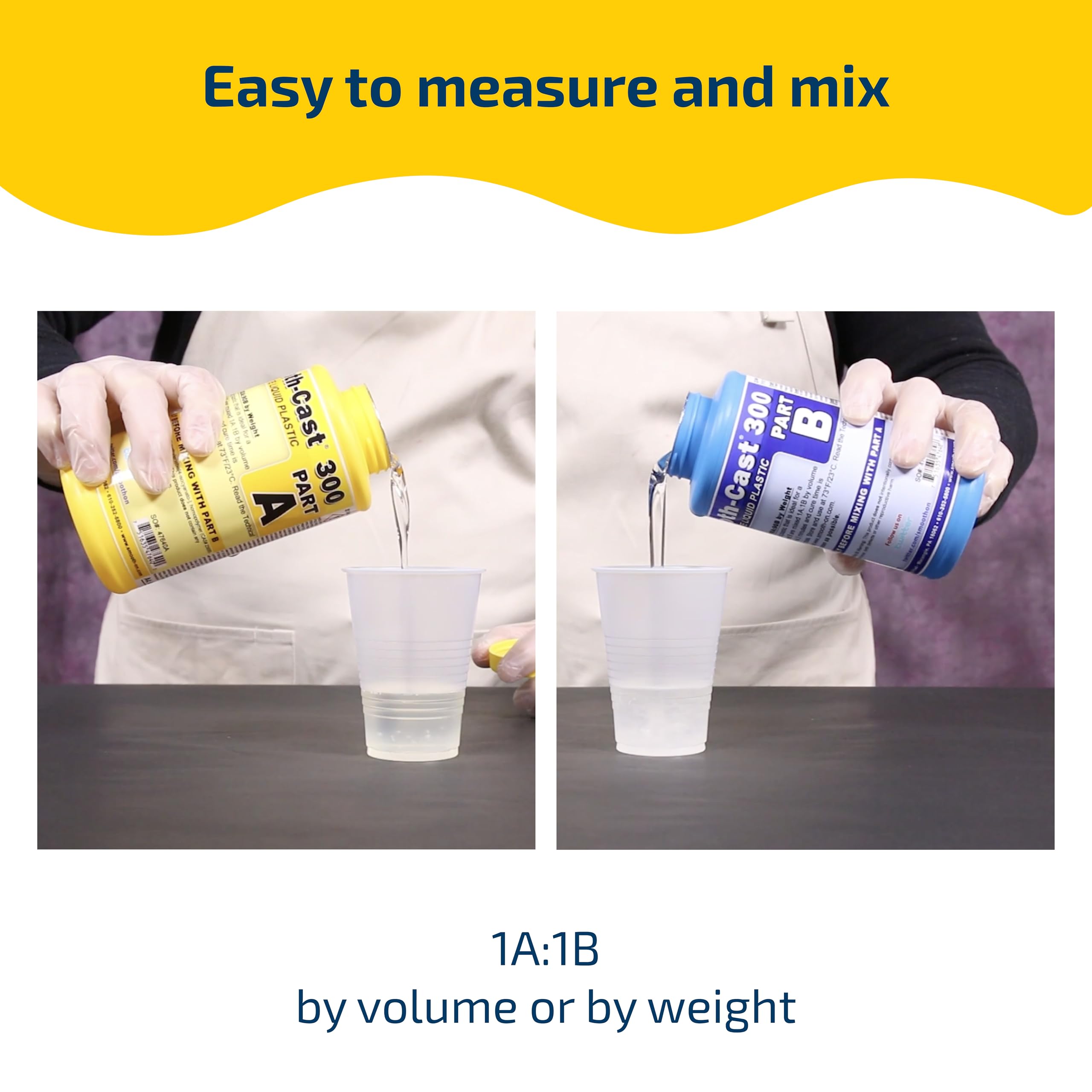 Smooth-Cast? 300: Bright White, Low Viscosity, Liquid Plastic Casting Resin - Pint Unit