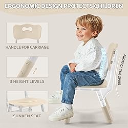 Adjustable Kids Table & Chairs Set for Ages 3-8