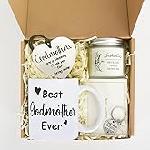 Splandiant Godmother Proposal Gift, Will You Be My Godmother from GodChild, Mothers Day Birthday Gifts for Godmom Gifts Ideas Basket