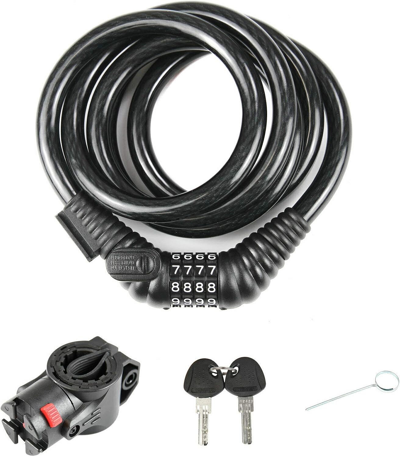 bicycle lock with key