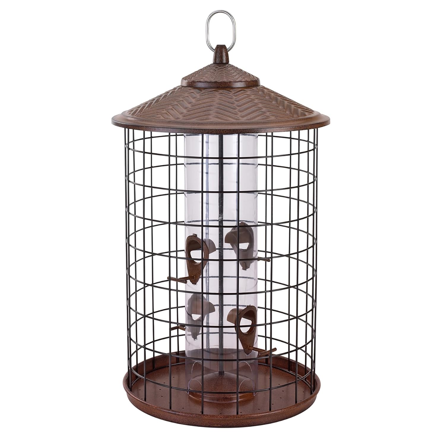 Belle Fleur Grande Squirrel Proof Bird Feeder With Four Feeding
