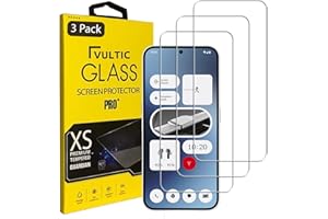 Vultic Screen Protector [3 Pack] for Nothing Phone 2a / 2a Plus [Case Friendly], Tempered Glass Film Cover
