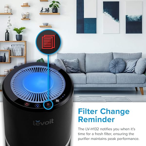 LEVOIT AIR PURIFIER FOR HOME BEDROOM, HEPA FRESHENERS FILTER SMALL ROOM CLEANER WITH FRAGRANCE SPONGE FOR SMOKE