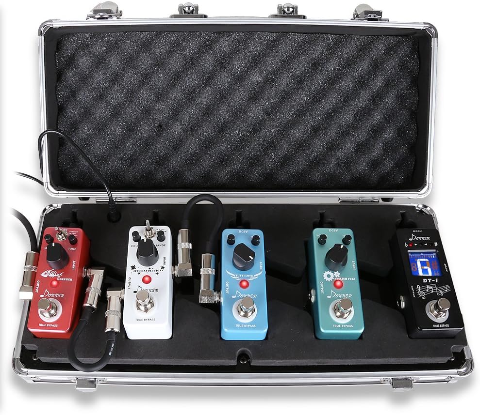 Donner Guitar Effect Pedal Tour Series Board Flight Case