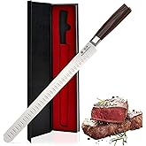 imarku Brisket Knife, 12 Inch Ultra Sharp Carving Slicing Knife for Brisket, BBQ, Turkey, Ham, Ribs, and Roast Beef, High Carbon Stainless Steel Blade, Ergonomic Pakkawood Handle, Gift Box