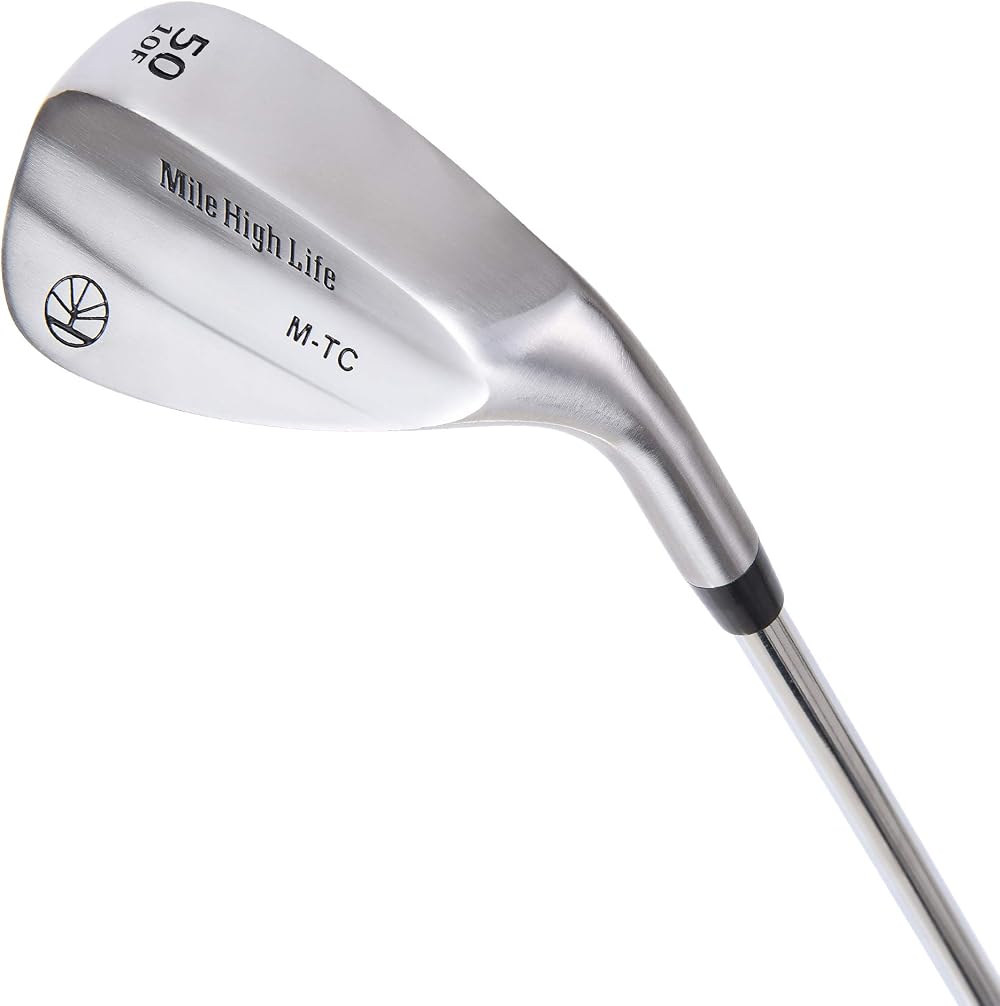 Mile High Life 50 Degree Sand Wedge Set for Golf Beginners Black Titanium