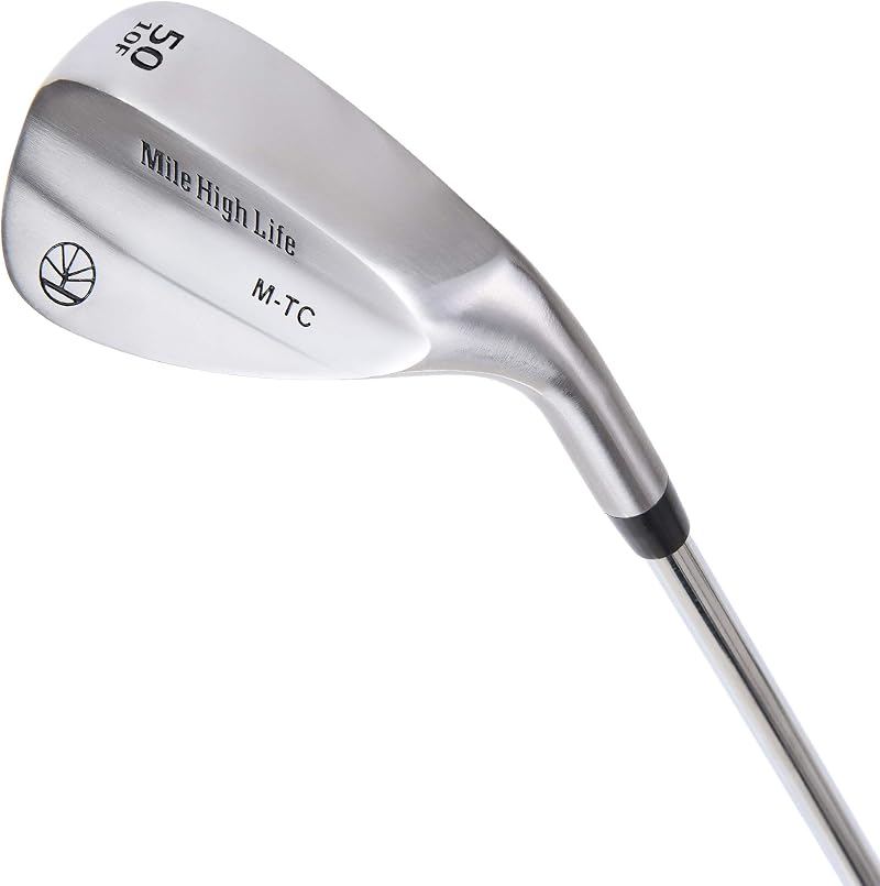 Mile High Life 50 Degree Sand Wedge Set for Golf Beginners Black Titanium